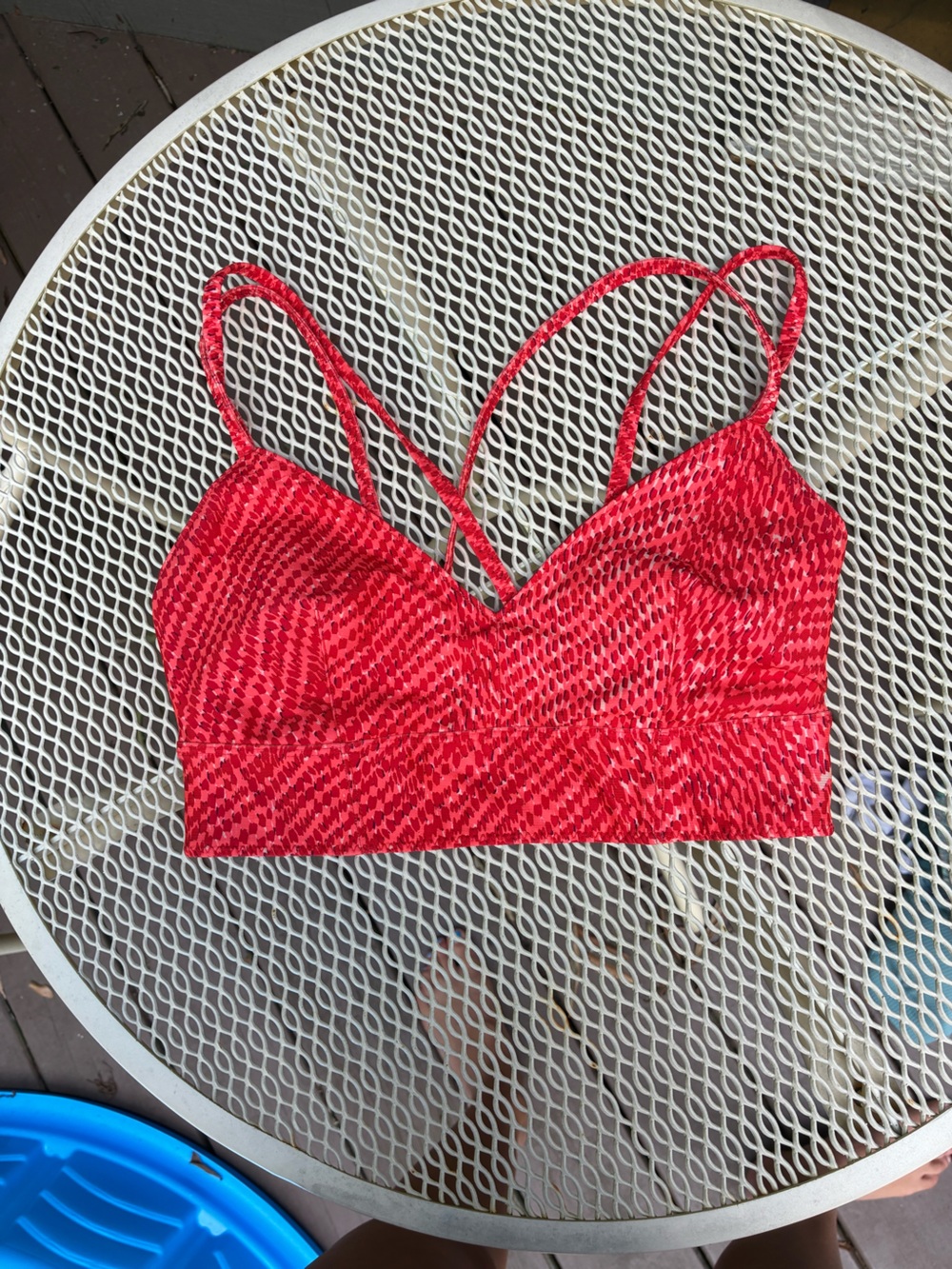 Target JoyLab Red strappy sports bra